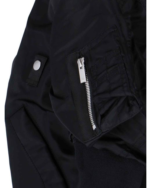Sacai Black 'nylon Twill Bluson' Jacket