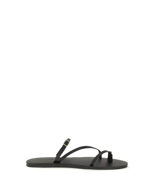 Manebí White Giorgia Leather Strappy Sandals Calf Bos Taurus