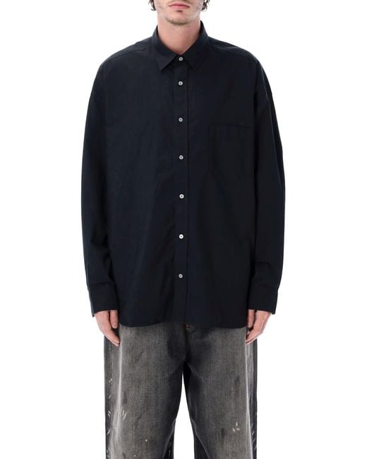 Acne Blue Button-Up Shirt for men