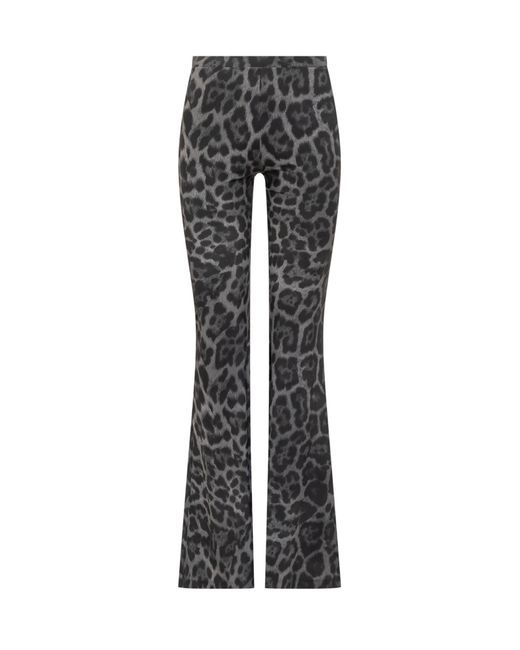 Stella McCartney Black Leopard Print Pants