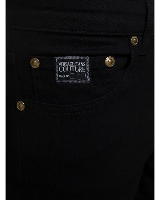 Versace Jeans Couture Black Skinny Jeans With Logo In Cotton Denim for Men  | Lyst