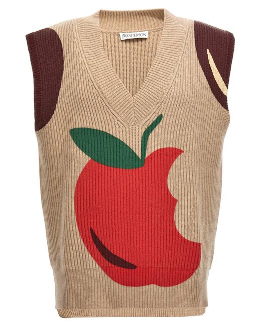 J.W. Anderson Red 'The Apple Collection' Vest for men