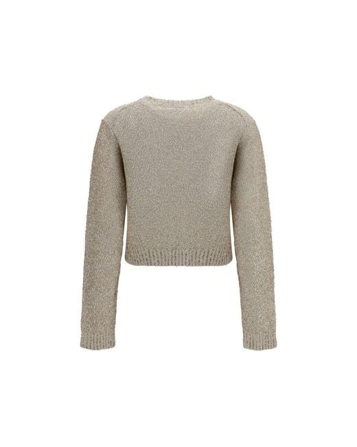 Brunello Cucinelli Multicolor Beige Linen Sweatshirt