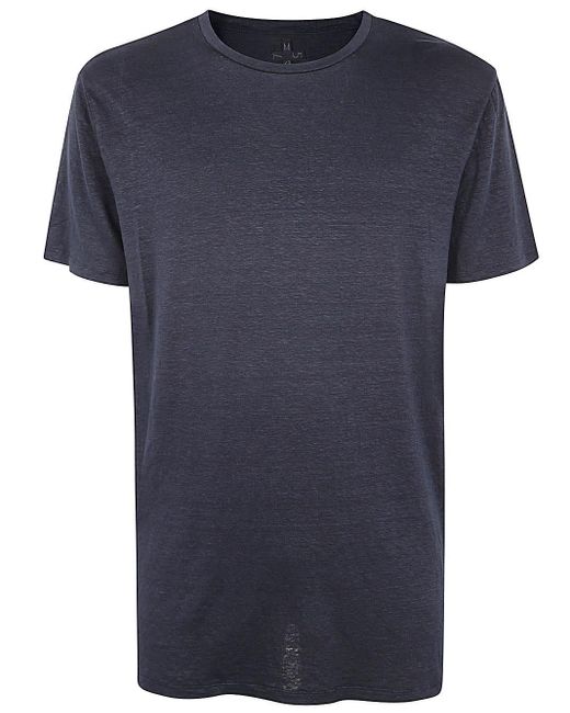 MD75 Blue Linen T-Shirt for men