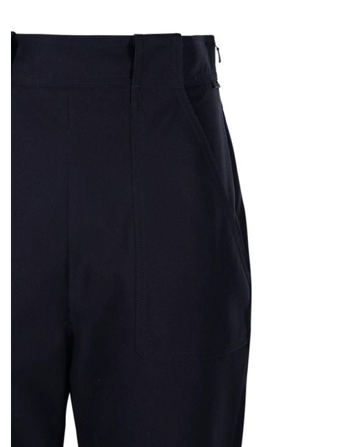 Max Mara Palio Wide-Leg Trousers in Blue | Lyst