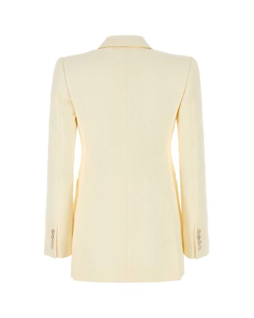 ジャケット Chloe White Cotton Blend Blazer Chloé Cotton Blend Blazer in White | Lyst