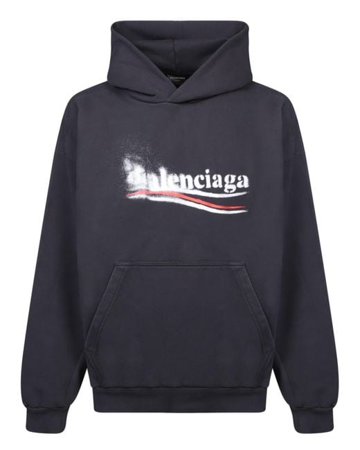 Balenciaga political online hoodie black