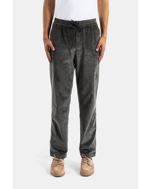 Sease Black Anthracite Corduroy Trousers for men
