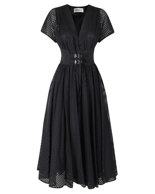 MEIMEIJ Black Abito Cotone