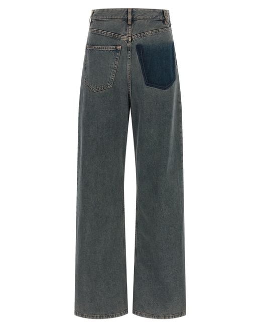 MM6 by Maison Margiela Blue Cotton Jeans Denim Clothing
