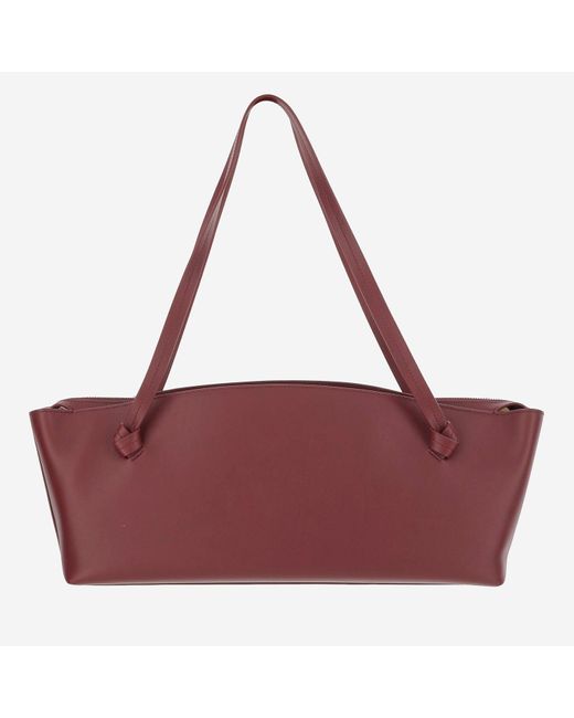 Jil Sander Purple Leather Bag
