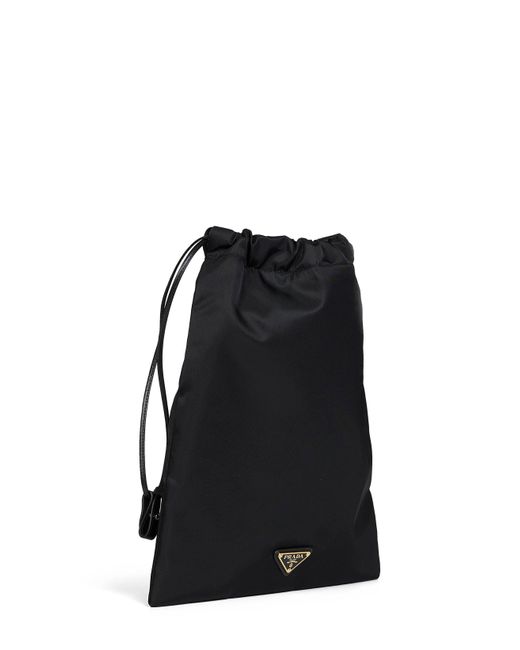Prada Black Pouch Bag Wish Recycled Polyamide Shoulder