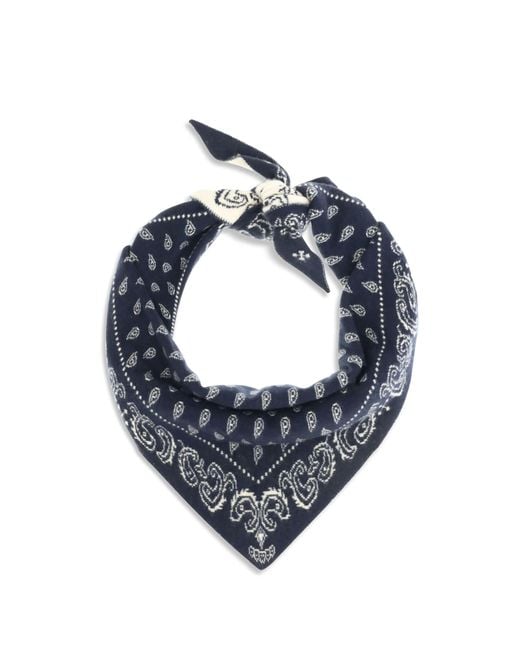 Guest In Residence Blue The Wild Rag Scarf for men