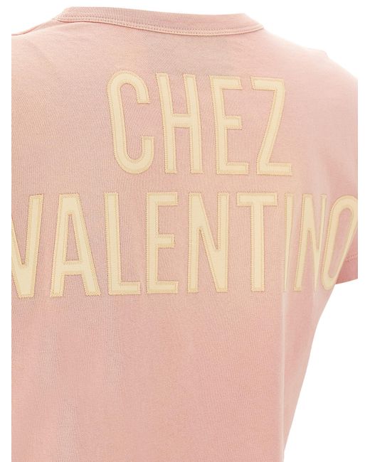 Valentino Garavani Pink Panther Lady T-Shirt Cotton