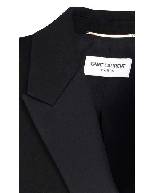 Saint Laurent Black Iconic Le Smoking Blazer