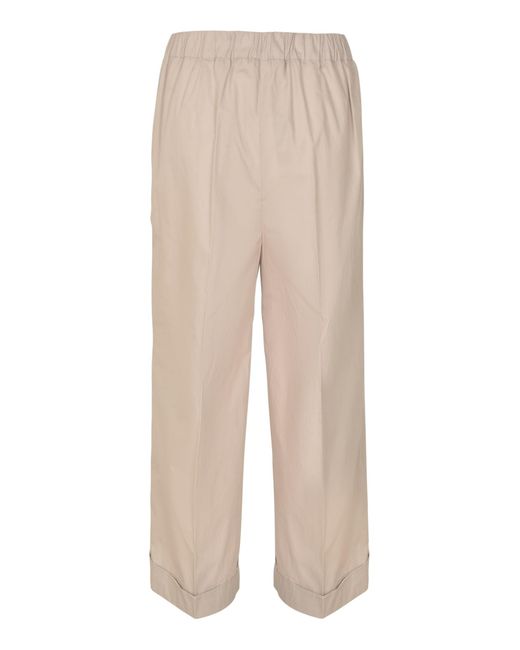 Kiltie Natural Cropped Trousers