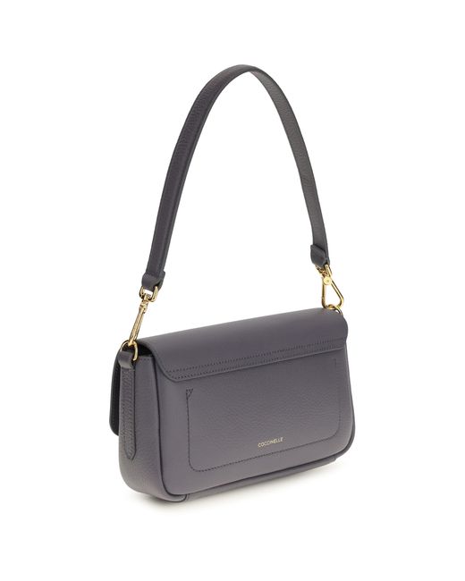 Coccinelle Gray Shoulder Bag C-Me Lock Calf Leather (Bos Taurus)