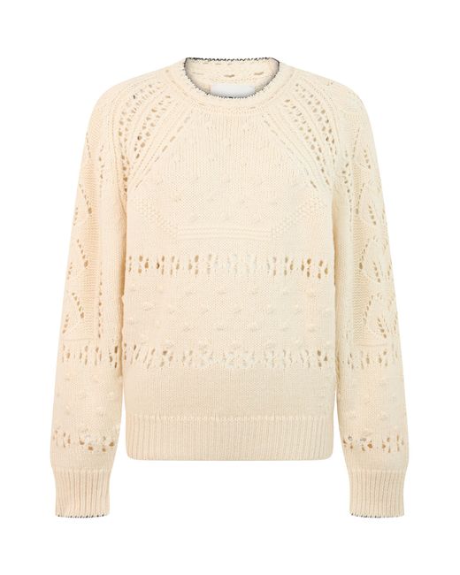 Isabel Marant Natural Long Sleeve Sweater Cotton
