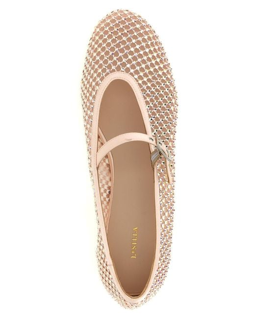 Le Silla Pink Polyamide Ballet Flats