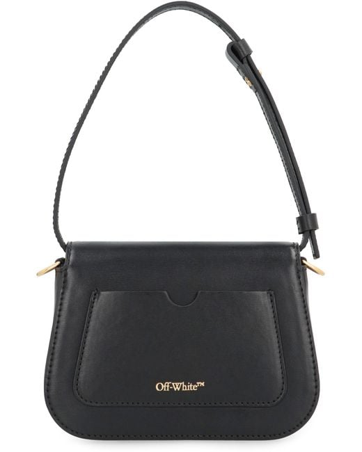 Off-White c/o Virgil Abloh Black Skeleton Binder Leather Shoulder Bag Calf; Lining: Cotton Handbags