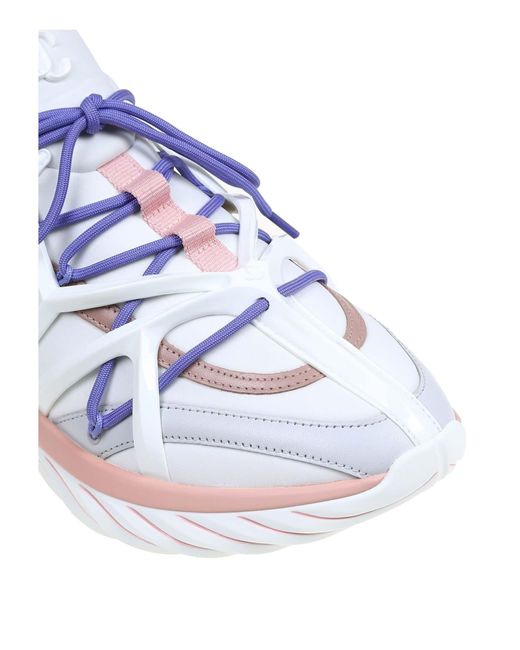 Jimmy Choo Cosmos Sneakers In Leather And Neoprene in White | Lyst
