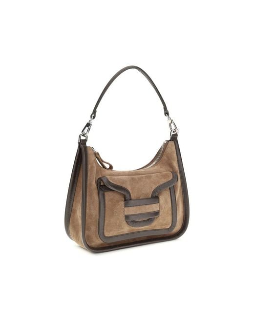 Pierre Hardy Brown Calf Leather Bos Taurus Shoulder Bag