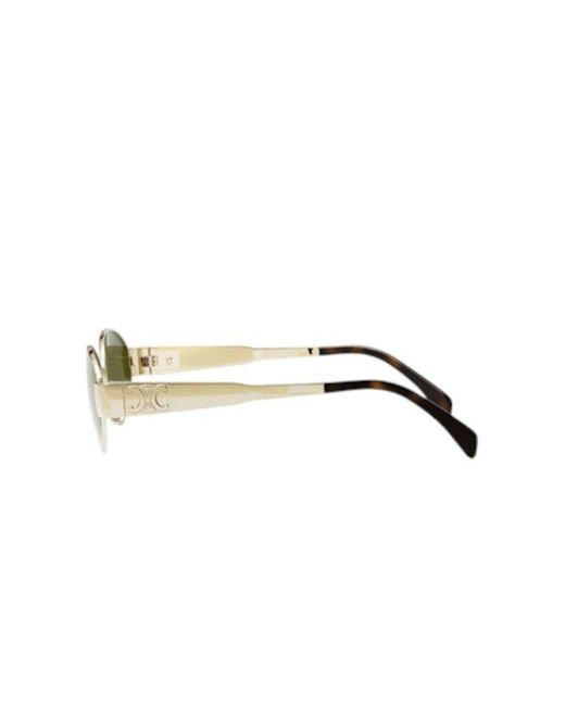 Céline Green Sunglasses Metal Eyewear