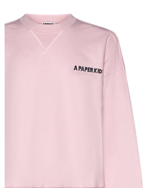 A PAPER KID Pink Sweater for men