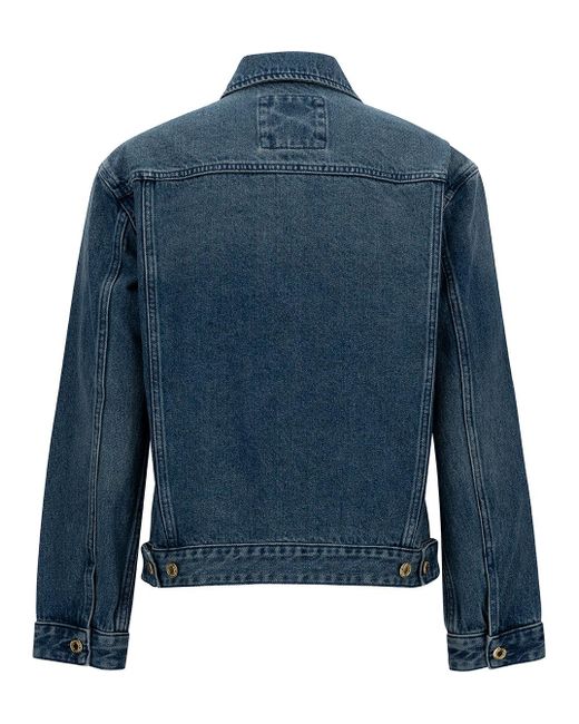 Michael Kors Blue Classic Denim Cotton Jacket