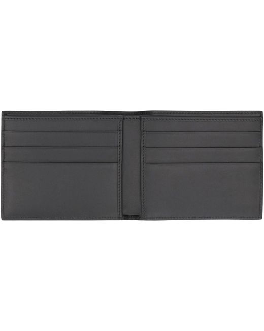 Dolce & Gabbana Black Wallet Calf Leather Flap-Over- & Cardholders for men