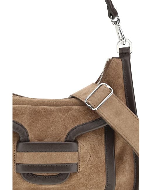 Pierre Hardy Gray Alpha Day Miss Leather Shoulder Bag Suede Calf Bos Taurus