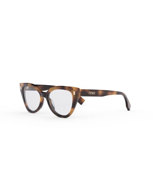 Fendi Metallic Cat-eye Frame Glasses