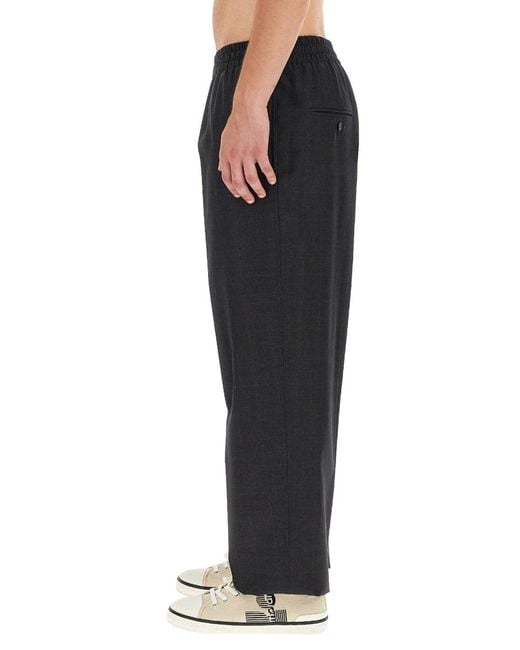 Isabel Marant Black Nahili Pants Virgin Wool Trousers for men