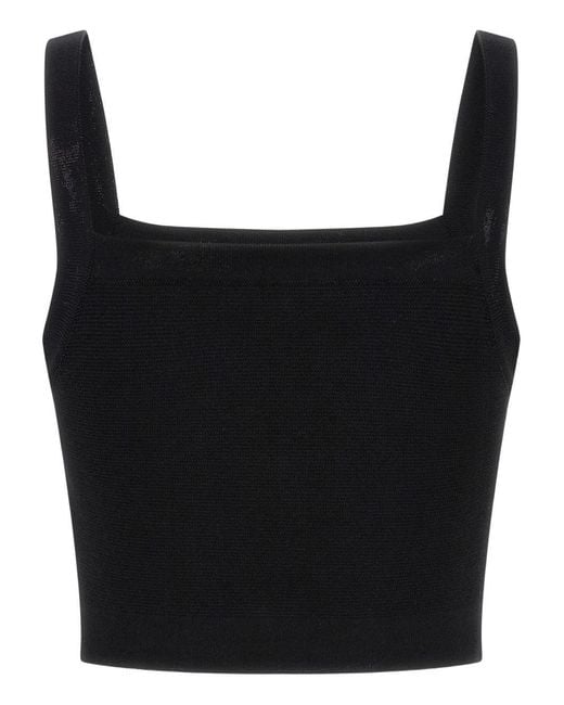 Balmain Black Brassiere Top