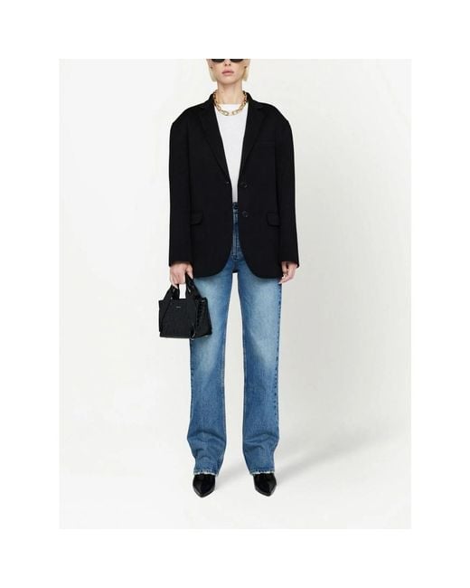 Anine Bing Black Wool Blazer