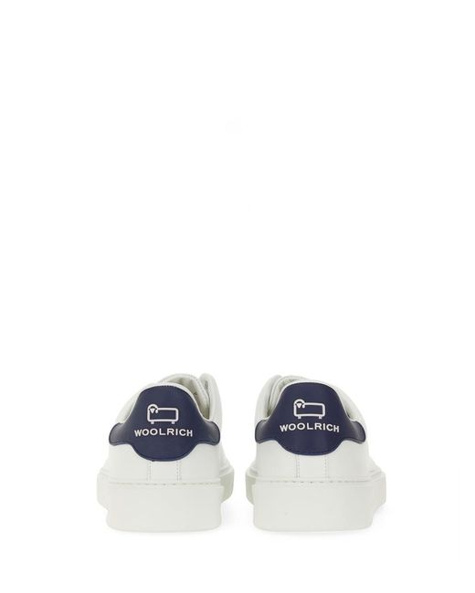 Woolrich White Sneaker With Logo for men