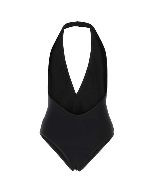 Bottega Veneta Black Stretch Nylon Swimsuit