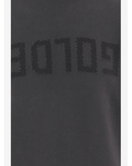 Golden Goose Deluxe Brand Gray Cotton Sweatshirt Knitwear for men
