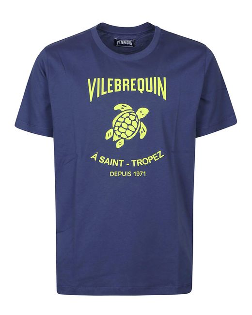 Vilebrequin Blue Washed T-Shirt for men