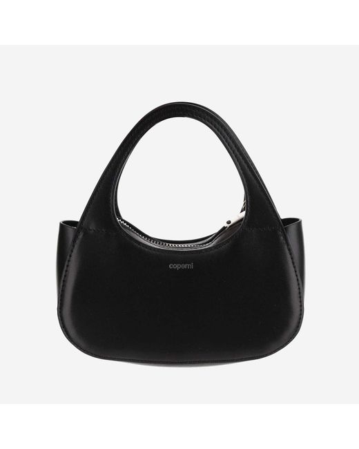 Coperni Black Micro Baguette Swipe Leather Bag