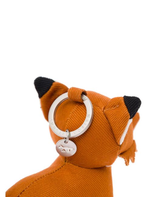 Maison Kitsuné Orange Fox-Shaped Keychain