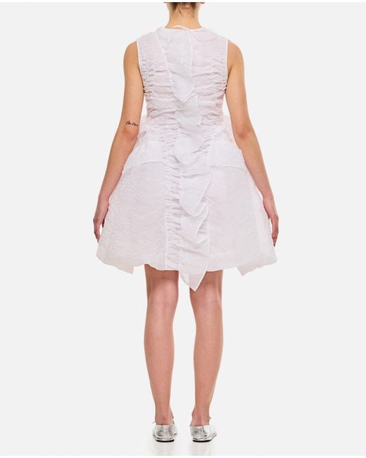 CECILIE BAHNSEN White Giselle Short Dress