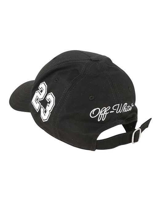Off-White c/o Virgil Abloh Black Multi Logo Baseball Cap for men