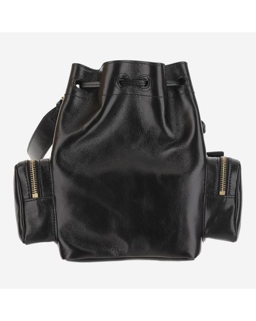Chloé Black Shiny Leather Shoulder Bag Buffalo
