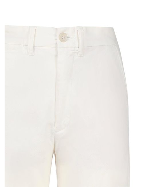 Polo Ralph Lauren White Flared Cropped Trousers