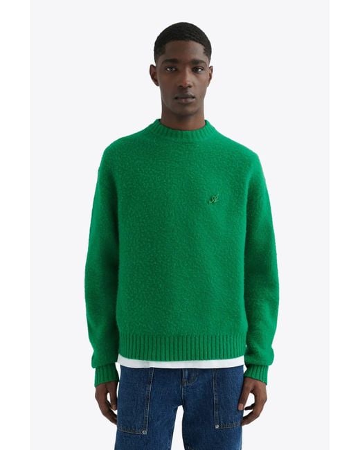 Axel Arigato Pin Sweater Emerald Green Wool Sweater Pin Sweater