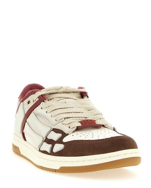 Amiri White 'Xl Skel Top Low' Sneakers for men