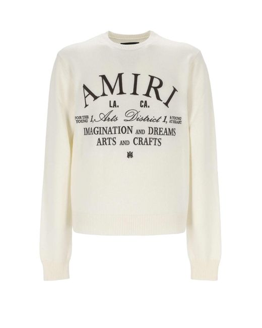 Amiri White Sweater for men