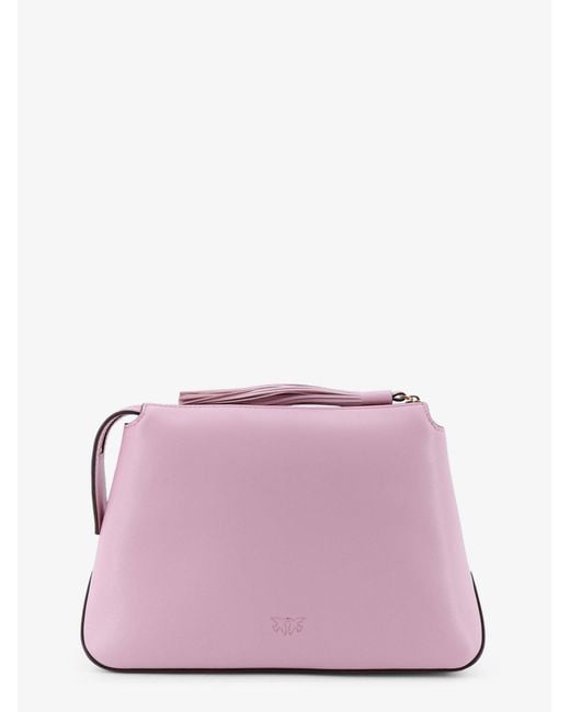 Pinko Purple Beauty Case Leather Make Up Bags