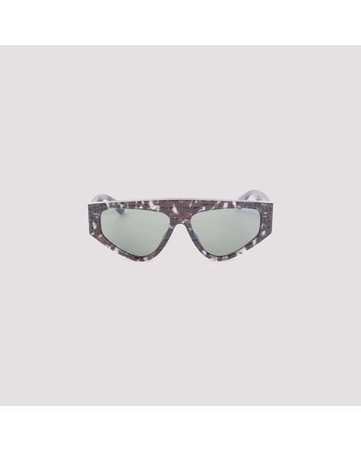 Alaïa White 97 Mask Sunglasses Acetate
